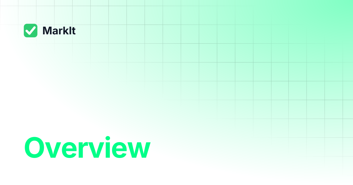 Overview | MarkIt