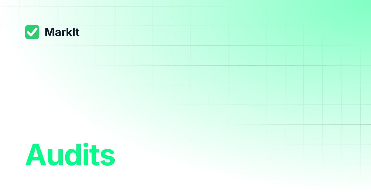 Audits | MarkIt